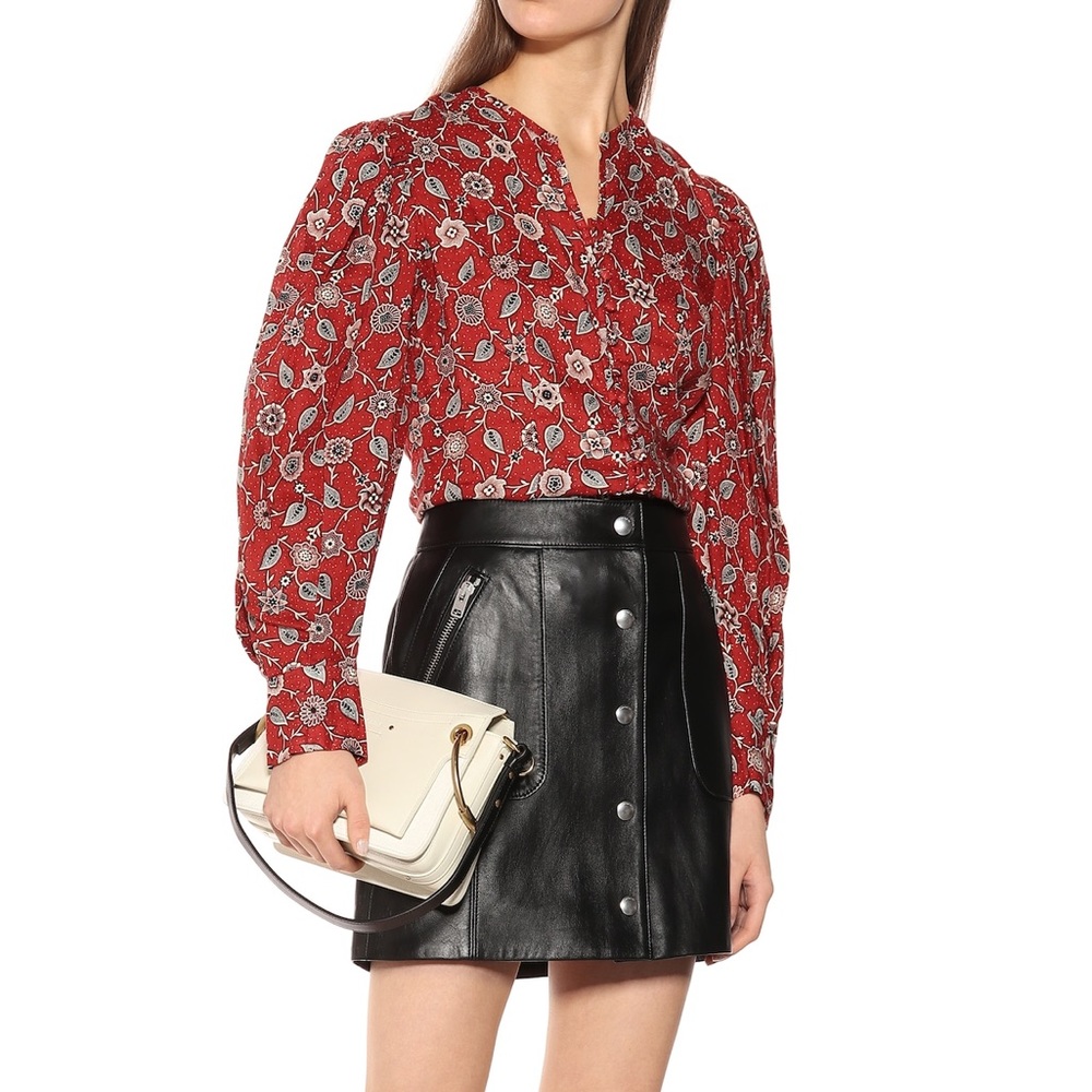 Isabel Marant Etoile Tilo Floral Linen Top